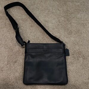 Coach Black Leather Crossbody Bag
